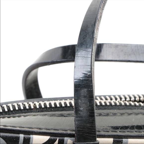 Christian Dior Patent Leather Metal Fabric Coated Canvas - Picture 11 of 13